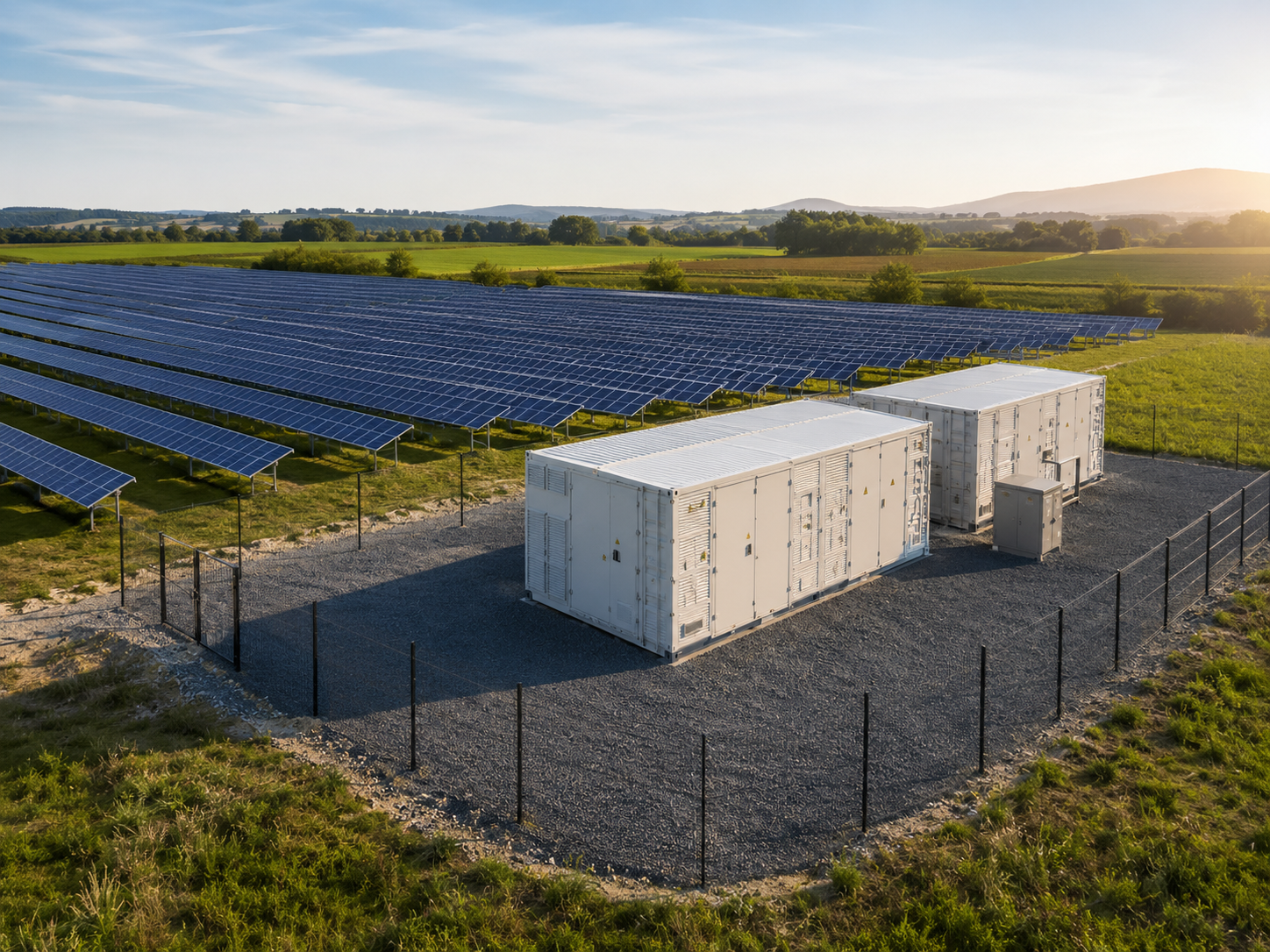 Batteriespeicher für Solarparks